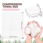 Disposable Face Towel 20 Count Compressed Towel Tablets 12×9 Inch Washcloths - Image 3