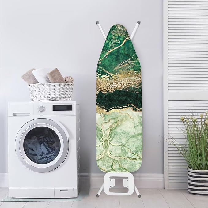 ZDCUSTOM Green Marble Table Top Ironing Board Cover Standard Ironing Board Cover - Image 3