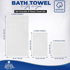 DAN RIVER 8 PC Luxury Bath Towels - Image 2