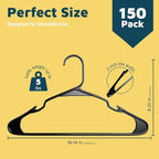 Plastic Clothes Hangers – Heavy Duty Hanger Set, - Image 2