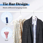 Smartor White Velvet Hangers 60 Pack, Space Saving Clothes Hangers - Image 5