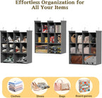 Ofiray-home 3 Tier Hanging Closet Organizer, 10 Compartments Sweater Organizer - Image 6