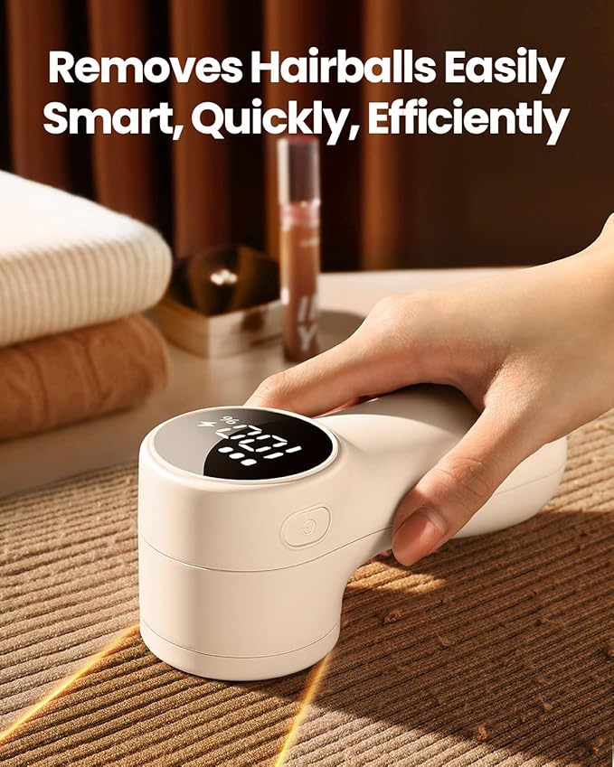 GAIATOP Fabric Shaver Rechargeable Lint Remover 3 Speeds Sweater Defuzzer - Image 2