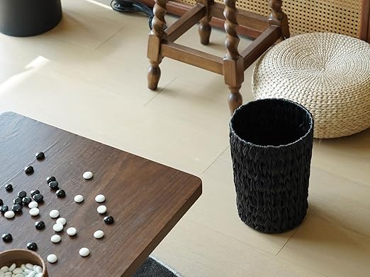 Wicker Trash Can, Small Trash Can, Handwoven Waterproof Wicker Trash Basket - Image 7