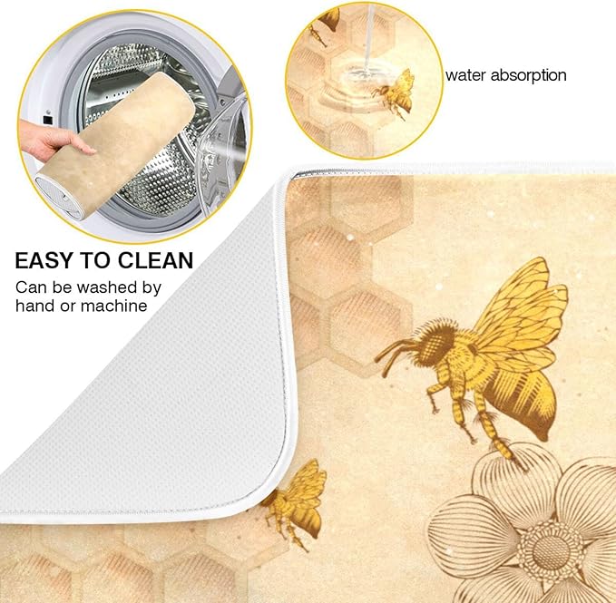 Super Absorbent Dish Drying Mat, Microfiber Fast-Drying Dish Mat, Kitchen Dish - Image 2