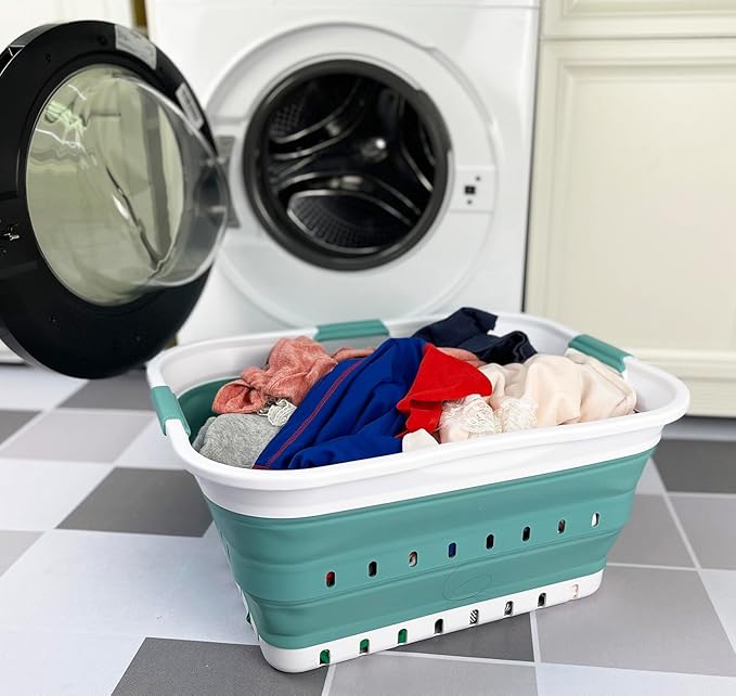 SAMMART 42L Collapsible Plastic Laundry Basket - Image 6
