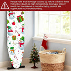 Nuxovilar Ironing Board Cover Winter Snowman Collage Pattern Polyester 15x54 - Image 6