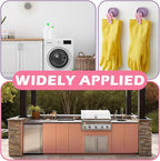 Geelin Dish Glove Clip with Suction Cup Easy Install Removable Purple Pink - Image 5