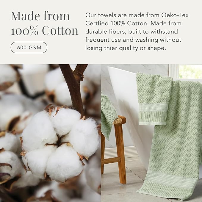 NY Loft 100% Cotton 2 Pack Bath Sheet Towel Set | Extra Large Bath Towel Set of - Image 2