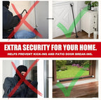 SECURITYMAN 2-in-1 Door Security Bar & Sliding Patio Door Security Bar via - Image 8