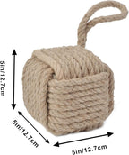 Marwood Rope Knot Door Stops Decorative Nautical Door Stopper Handmade - Image 3