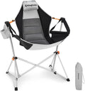 KingCamp Hammock Chair with Footrest – Heavy Duty Swinging Rocking Camping Chairs for Adults up to 400lbs, Folding Portable Oversized Rocker with Cup Holder & Pillow for Outdoor Beach Lawn RV Sports by KingCamp
