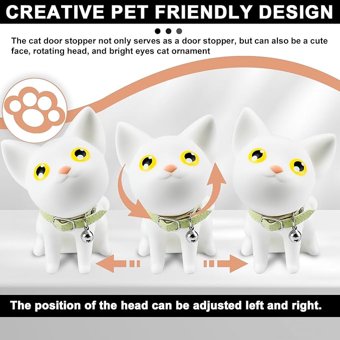 Cute Cat Door Stopper Decorative Non-Slip Floor Protector - Image 4