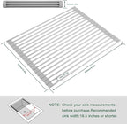 Roll Up Dish Drying Rack Over The Sink Kitchen Roll Up Sink Drying Rack - Image 2