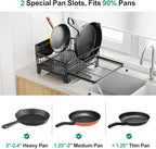 GSlife Expandable Dish Drying Rack and Sponge Holder Set, 2 Piece Large - Image 4