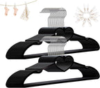 Plastic Hangers 30 Pack, Heart-Shaped Clothes Hanger Ultra Thin Space Saving by ZRKFSR