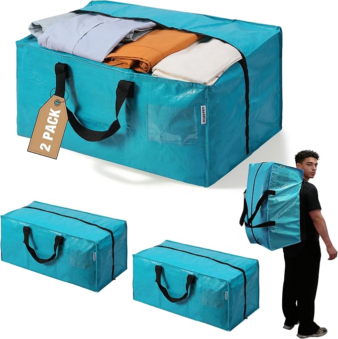 WORKPRO 2 Pack Extra Large Moving Bags by WORKPRO
