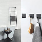 NearMoon Adhesive Hooks- Heavy Duty Bath Wall Hooks Waterproof Stainless Steel - Image 4
