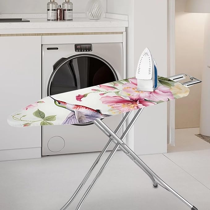 ZDCUSTOM Flower Hummingbird Ironing Board Cover Iron Board Cover Large Fits All - Image 2