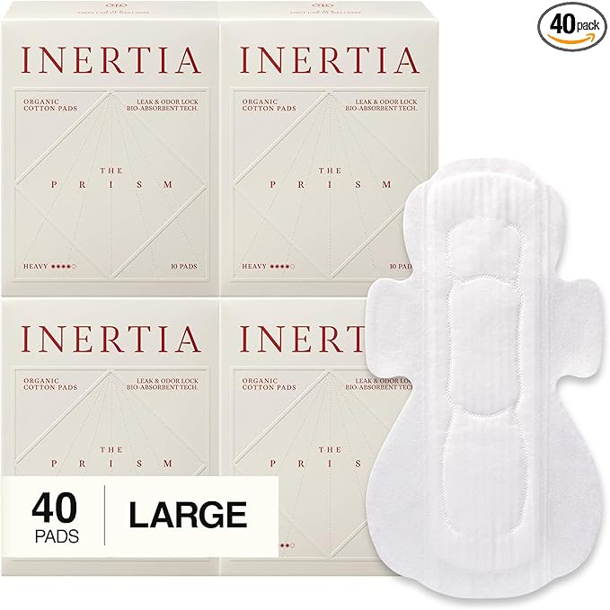 INERTIA The Prism White – Truly Organic Ultra Thin & Leak-Proof Organic Cotton by INERTIA