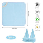 SINLAND Microfiber Facial Cloths Fast Drying Washcloth 12inch x 12inch - Image 2