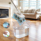 Snap Grip Mini Mop, Zero Touch MiniMop, Disposable Clip Mopstick Reusable Cloths - Image 7