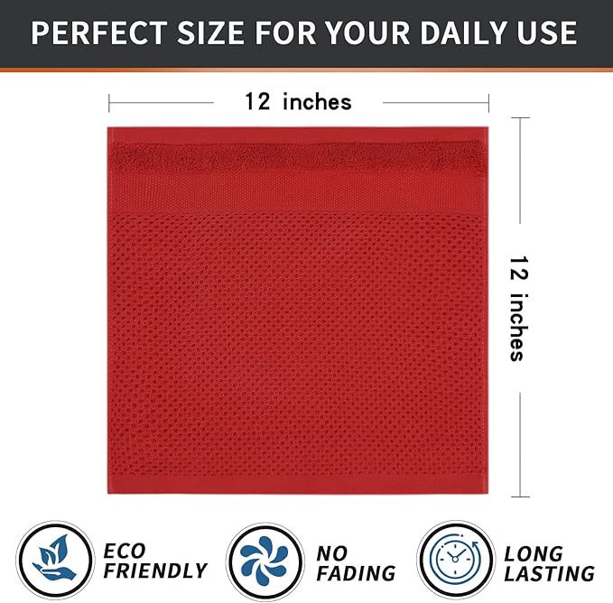 Homaxy 100% Cotton Dish Cloths, 8 Pack - Image 6