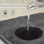 KinHwa Microfiber Hand Towels for Bathroom Soft and Absorbent Face Towels Grey - Image 4
