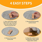 Wooden Cashmere Comb for Knits, Wool & Delicate Fabrics – Manual Fabric Shaver - Image 8
