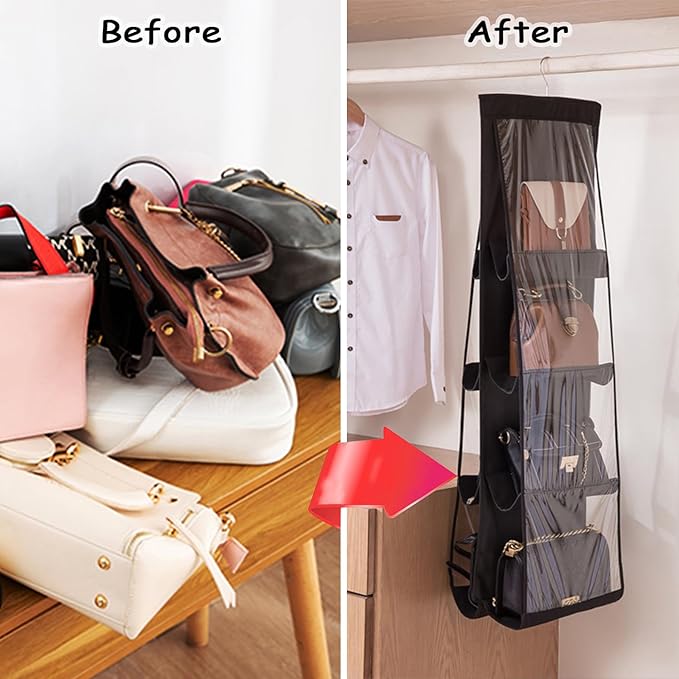 AARAINBOW 1 Pack Hanging Handbag Purse Organizer - Image 6