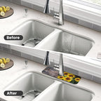 Kitchen Sink Splash Guard Faucet Mat Board Vintage Sunflowers 15"x5.5" - Image 4