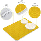 ALAZA Yellow Honeycomb Hexagon Dish Drying Mat - Image 4