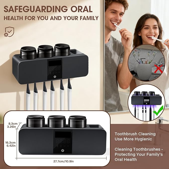 3 in 1 Toothbrush Cleaner Holders - Image 7