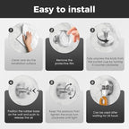 Shower Hooks for Inside Shower, Suction Cup Hooks for Glass Window, Removable - Image 5
