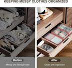 DIMJ Drawer Organizer for Clothing, 15 Pack Fabric Drawer Organizer Bins - Image 7