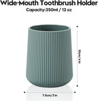 Green Striped Toothbrush Holder - Image 2