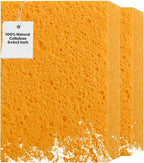 2 PCS Large Natural Cellulose Sponges 6x4x2 Inch by MtJun