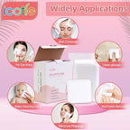 200-Count Eye Cotton Pads 100% Cotton Ultra Soft Square Cotton Pads, Spunlace - Image 6