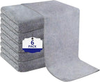 Grey Salon Towels, Super Soft and Absorbent Microfiber Hair Towel by Puomue