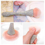 WOKOTO 1pcs White Shiny Rhinestone Nail Art Dust Brushes - Image 5