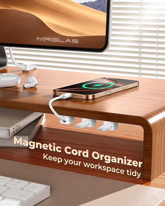 10Pack 2026 Upgraded Cord Organizer Magnetic Cable Clips MRGLAS Cable Holder - Image 2