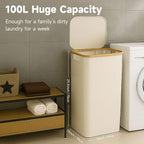 100L Extra Large Foldable Laundry Hamper - Image 2