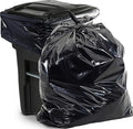 Aluf Plastics 65 Gal Black Heavy Duty Garbage Bags 1.5 Mil by AlufPlastics