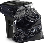 Aluf Plastics 65 Gal Black Heavy Duty Garbage Bags 1.5 Mil by AlufPlastics