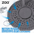 zaa Shower Drain Hair Catcher, Upgraded 2Pack Premium Silicone Drain Protector - Image 2