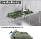 WAFT YEARN 14X5 Inch Silicone Durable Faucet Mat Kitchen Sink Splash Guard - Image 6