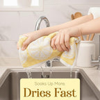MosJos Kitchen Towels Set of 4 Premium Hand Towels 18 x 28 Inch Large Tea Towels - Image 7