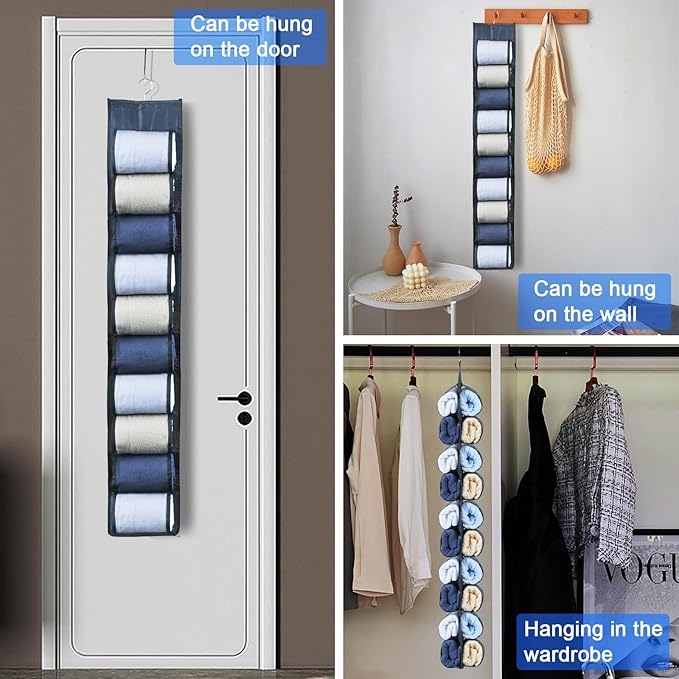 2-Pack Hanging Legging Organizer - Image 3