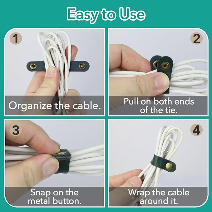 20 Pcs Leather Cord Organizer - Image 7