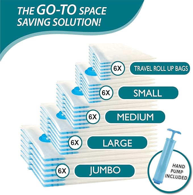 30 Pack Space Saver Bags Compression Storage Bags - Image 4